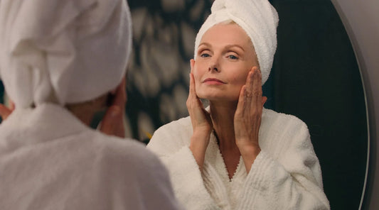 Woman doing her Anti-Aging Skincare Routine