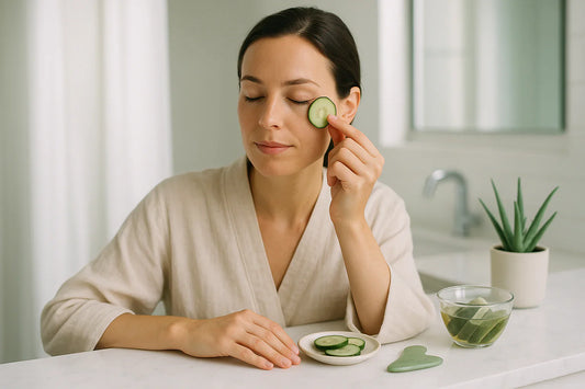 natural remedies to minimize puffiness around the eyes
