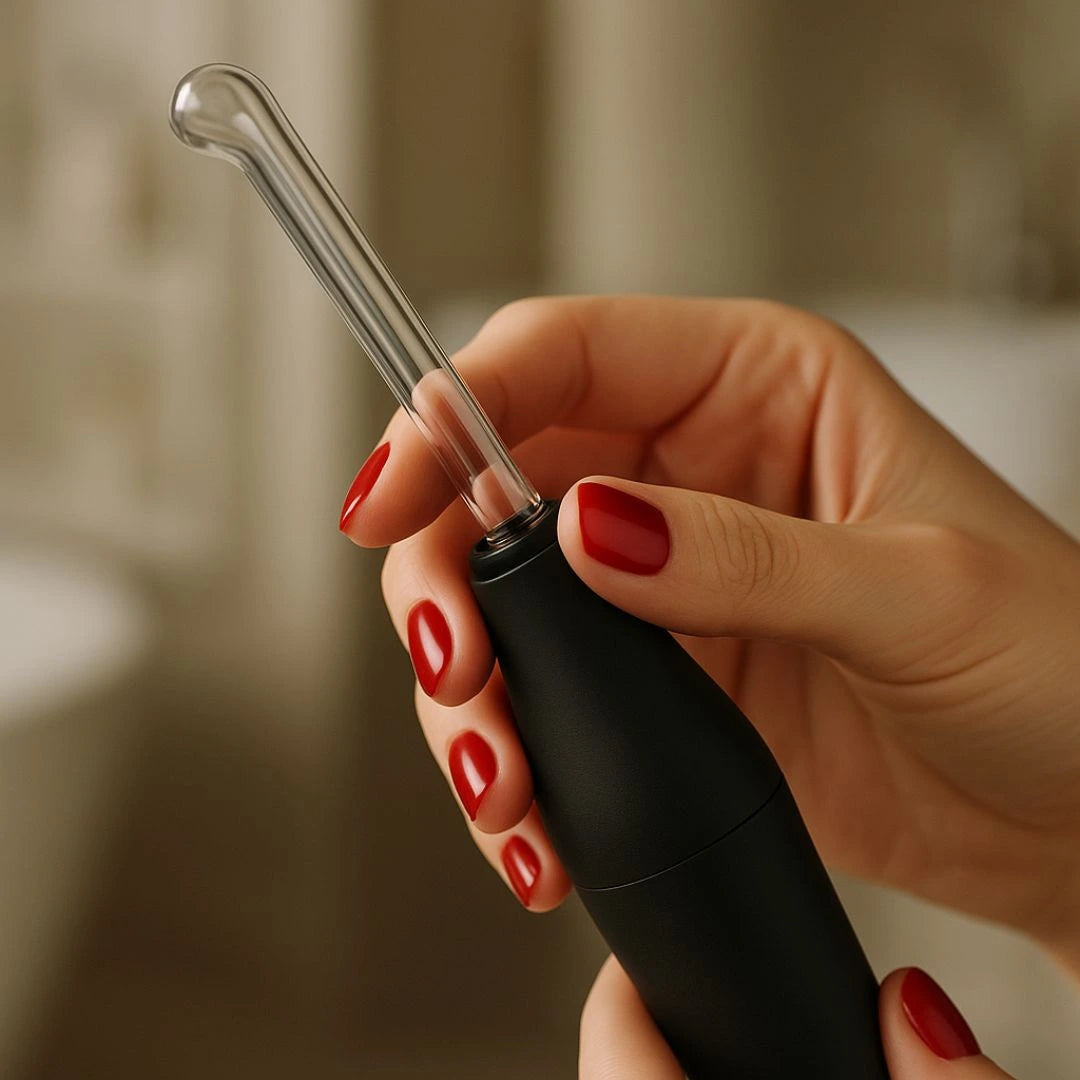 Close-up of high frequency wand for skincare – easy-to-use beauty tool for acne and anti-aging at home